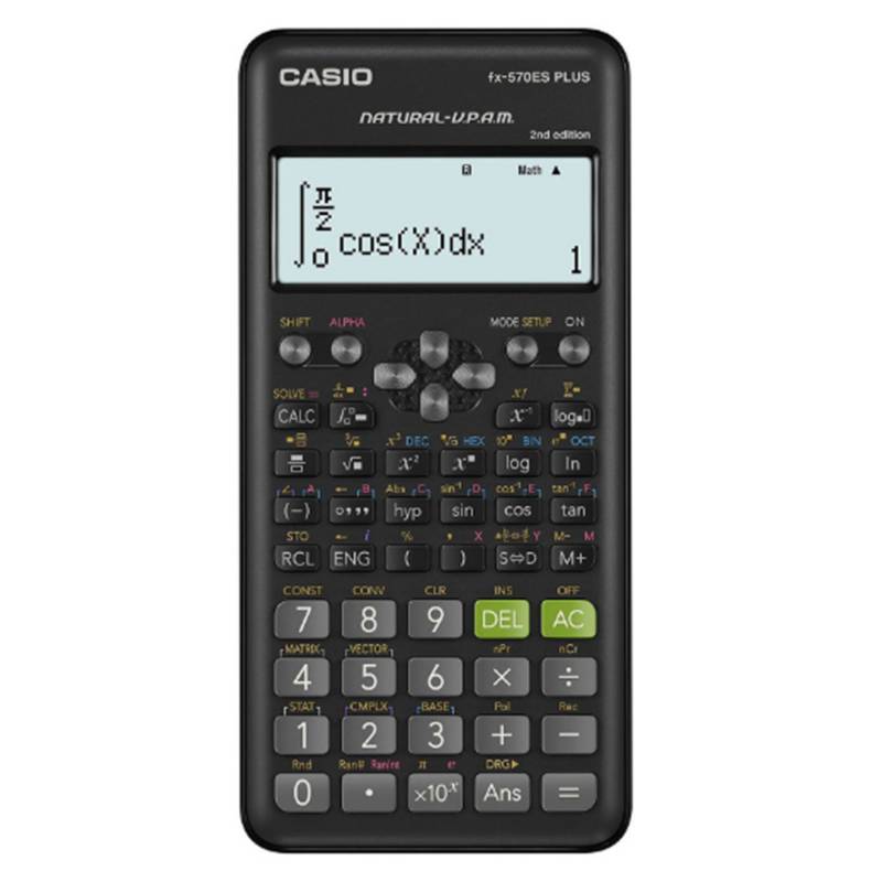 CASIO - Calculadora Científica Casio FX570ES Plus 2da Gen. Negro