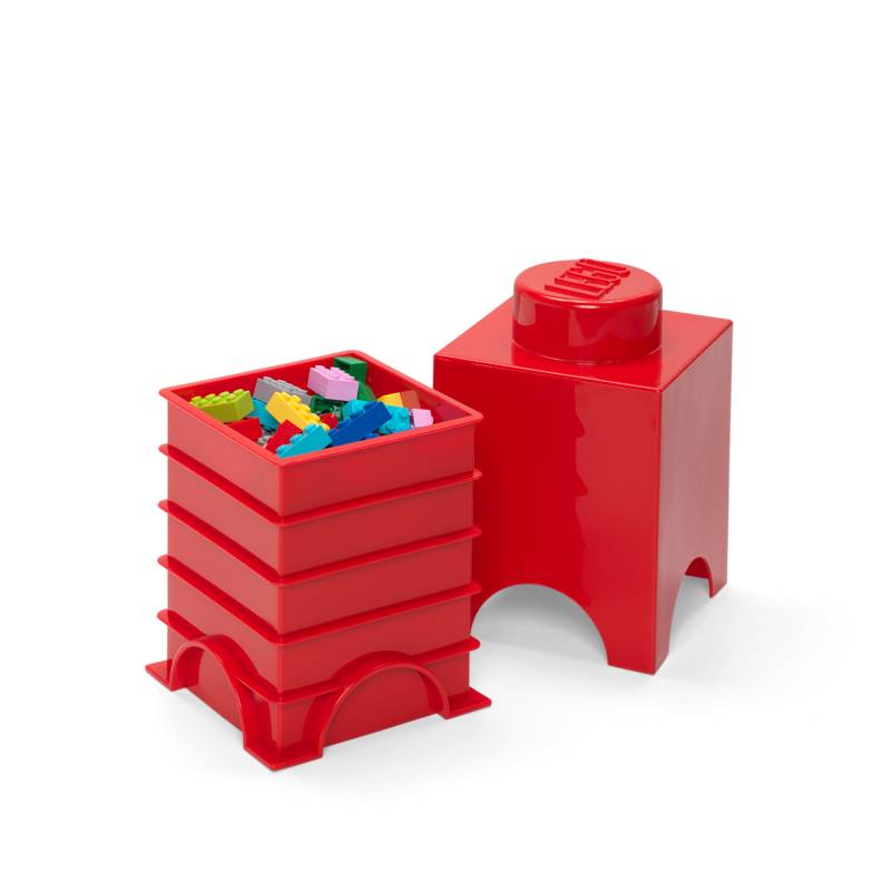 LEGO STORAGE - Contenedor LEGO BRICK 1 - BRIGHT RED