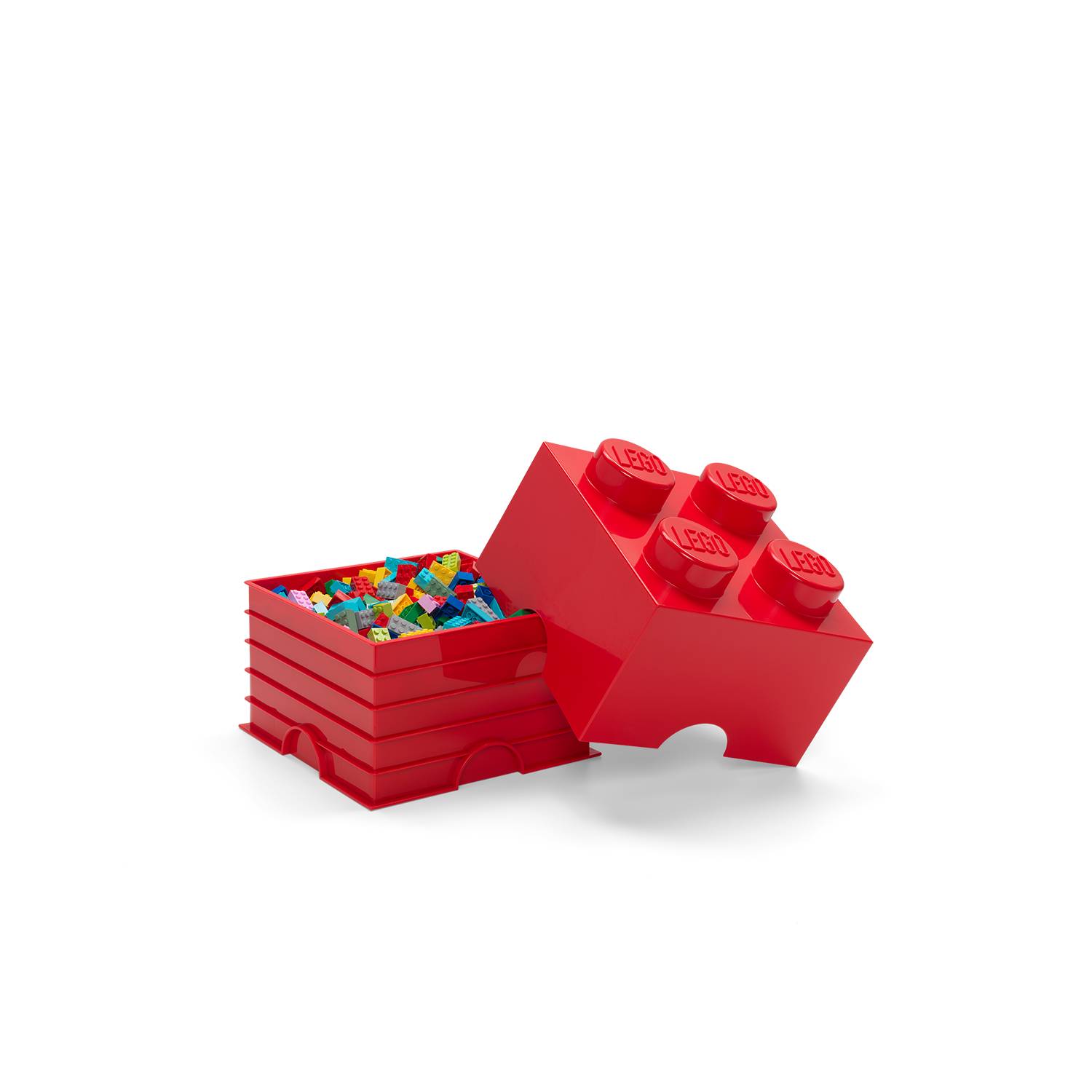 Lego Bright Red Storage Brick 8