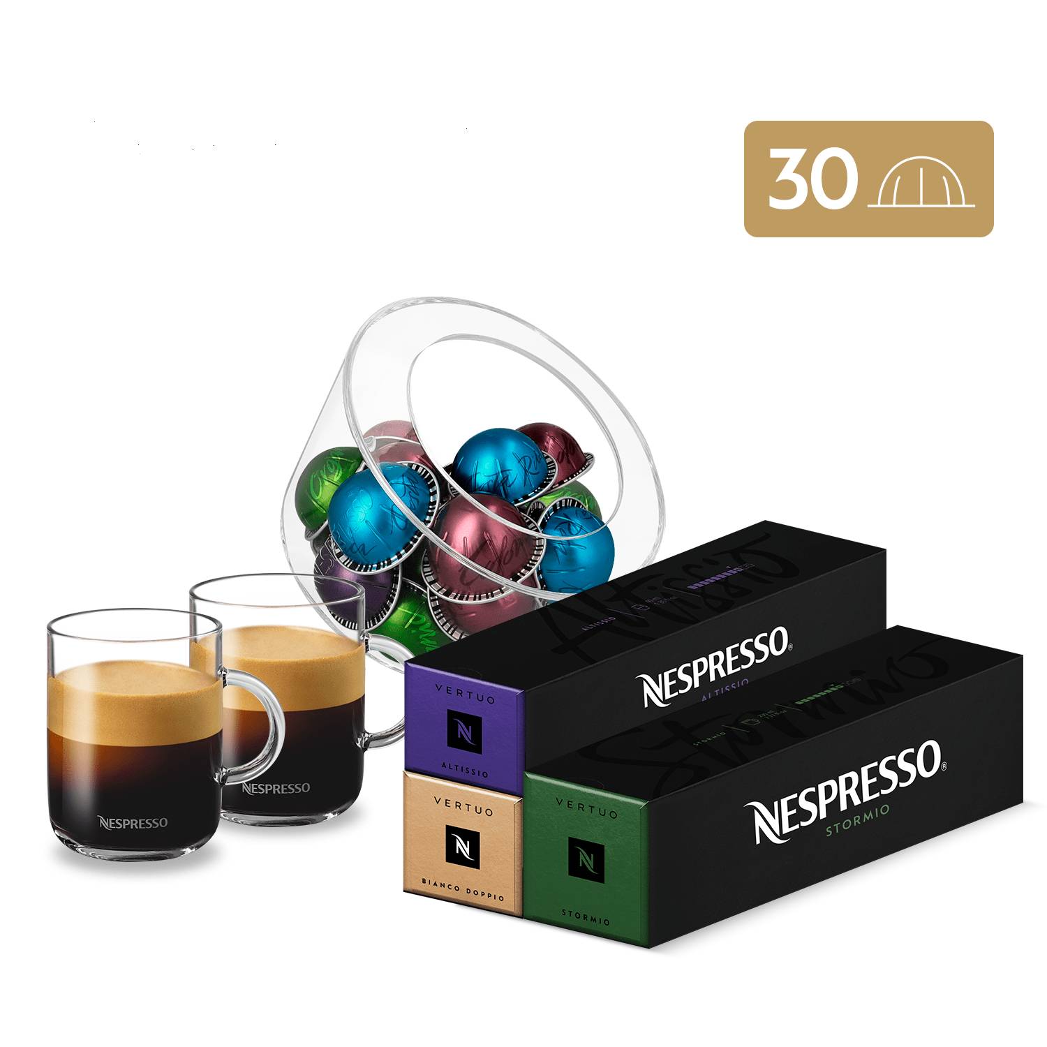 NESPRESSO Pack Rincón Nespresso Vertuo - 30 Cápsulas De Café +