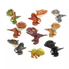 GENERICO - Set 5 Mini Dinosaurios Mordedores - Enviados Al Azar