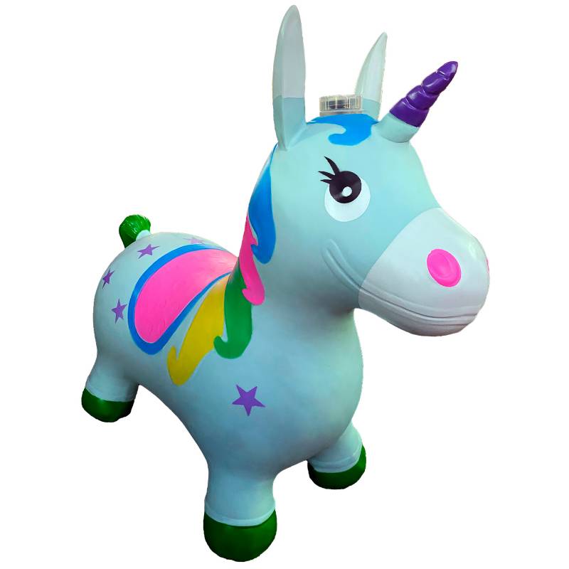 UNIVERSAL - Pony Unicornio Saltarín - Incluye Luz y Sonido