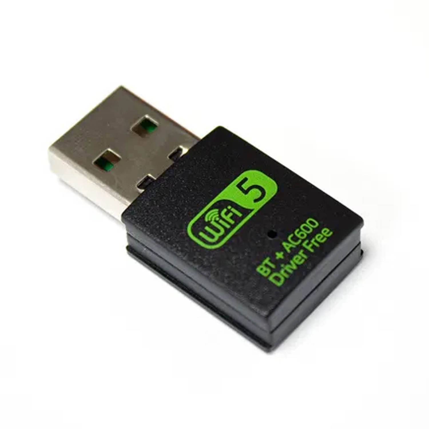 GENERICO USB Adaptador Dual Band Receptor Wifi 2.4 + Bluetooth 4.2