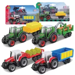 MAISTO - Tractor + Trailer De Juguete Maisto Mini Work Machines 1 ud