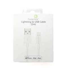 FONEMAX - Cable USB-A a Lightning 1m Certificado MFI White