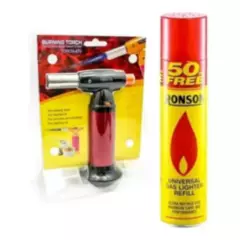 GENERICO - Soplete De Repostería Flambeador Torch-470 1300°  Gas 300ml