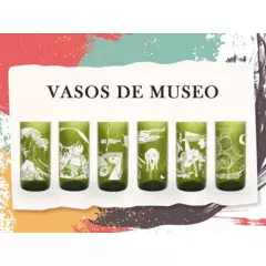 GREEN GLASS - Vasos De Museo 6 Pack 500ml
