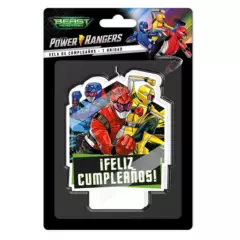 POWER RANGERS - Velas De Cumpleaños Power Rangers
