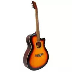 ZARAGOZA - Guitarra Electroacustica Zaragoza Za-521 Sunburst  Funda.
