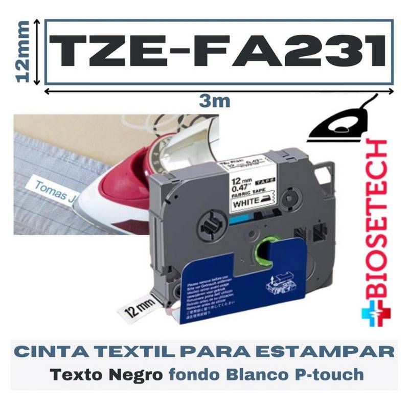 GENERICO - Cinta Textil Estampa En Tela Planchando Tze-fa3 Fa231 O Fa3r