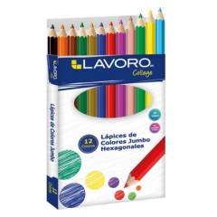 LAVORO - Lápices De Colores Jumbo Hexagonales Lavoro