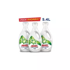 ARIEL - Pack 3 Detergente Líquido Ariel Concentrado Doble Poder 1.8l