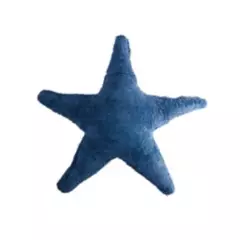 OWI - Cojín Decorativo Estrella Azul Marino