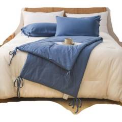 TODOHOGAR SANTIAGO DE CHILE - Piecera de lino con 2 fundas de almohada