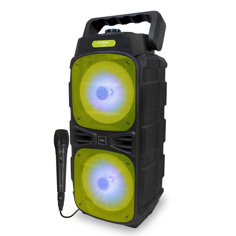 MLAB - Parlante Bluetooth Deep Bounce 2 Micrófono Karaoke Verde 8905