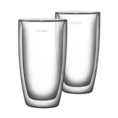 LAMART - Set 2 Vasos Doble Vidrio 230 ml