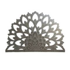 NECTAR - Panel/respaldo flor de loto madera tallada 90 x 150 cm