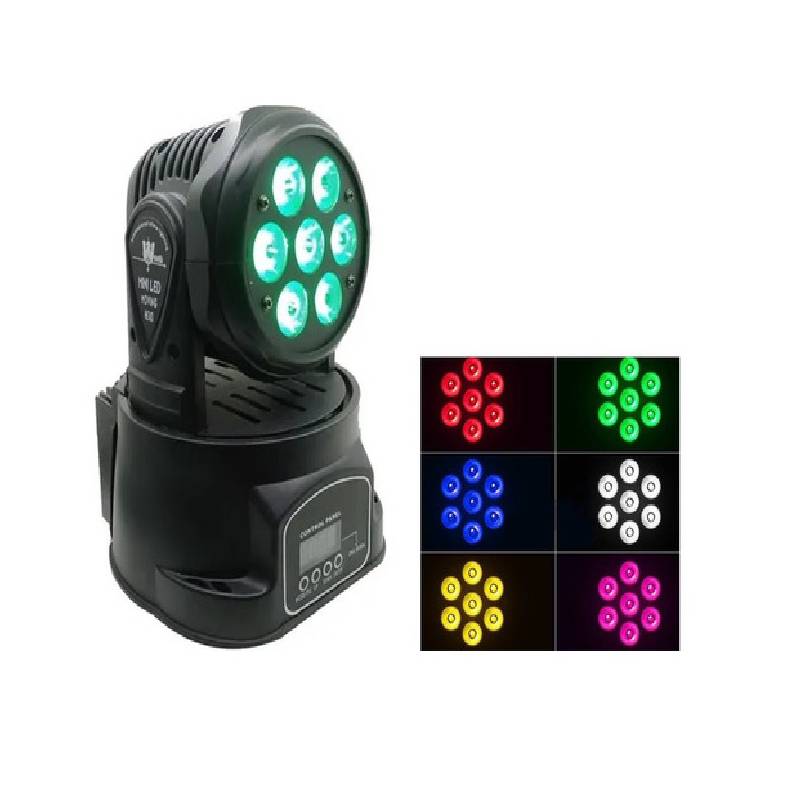 Foco Fiesta Disco Cabeza Movil Robotico Par 7 Led Rgbw Dmx – Factorynet