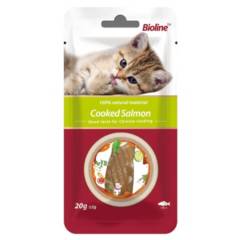 BIOLINE - Bioline Snack Filete de Salmon Cocido Para Gato - 20gr