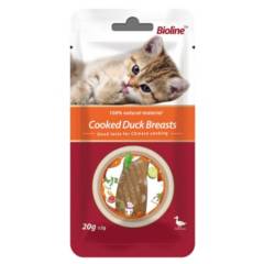 BIOLINE - Bioline Snack Filete de Pato Cocida Para Gato - 20gr