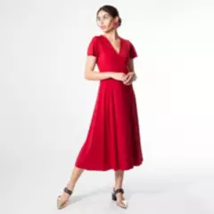 NATALIA SEGUEL - Vestido Coni Rojo Italiano Natalia Seguel