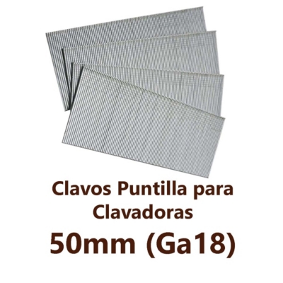 GENERICO Clavos Puntilla para Clavadoras F50 (50 mm / 5000 Unid)