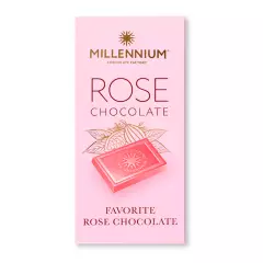 MILLENIUM - Tableta De Chocolate con leche rosado Rose 100g