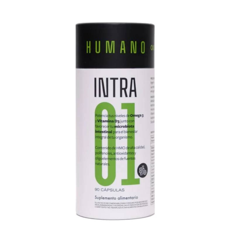 HUMNATT - Alivio Intestinal / Colon - Suplemento para 3 meses - Vitamina D + Omega 3 + Prebiótico