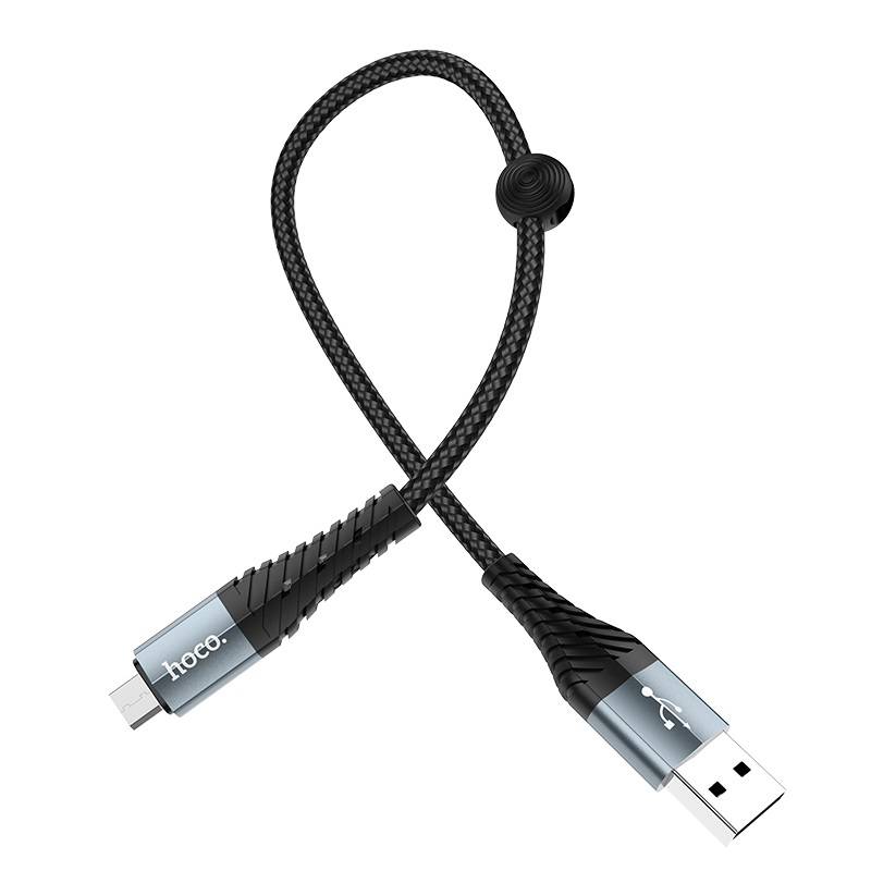 HOCO - Cable Carga Rápida Chico 25cm USB a Micro USB Powerbank X38
