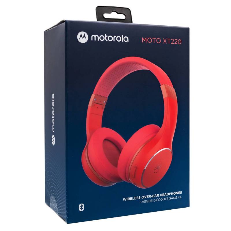 MOTOROLA - Audifonos Motorola Xt 220 Rojo / Bluetooth / Over-ear