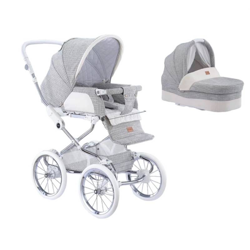 LUBABYCAS - Coche Lujoso CoolBaby 2 Piezas Gris By Lubabycas