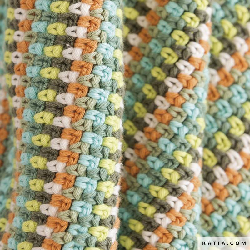 Kit Crochet manta de Bebé United Cotton Blanket de Katia