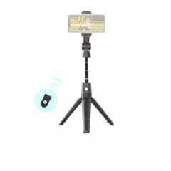 GENERICO - Palo O Baston Selfie Stick Bluetooth Con Tripode Negro