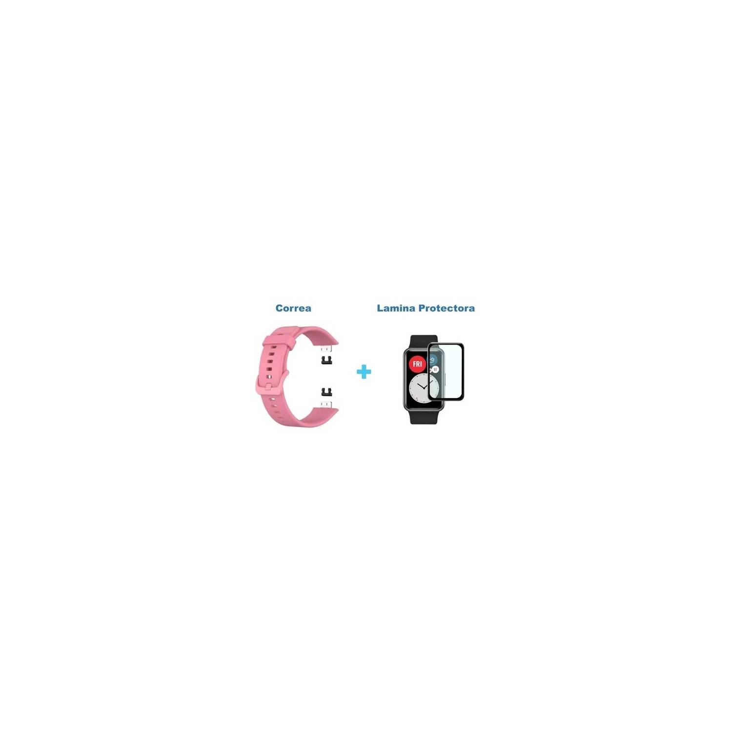 Correa silicona Huawei Watch Fit 2 (rosa claro) 