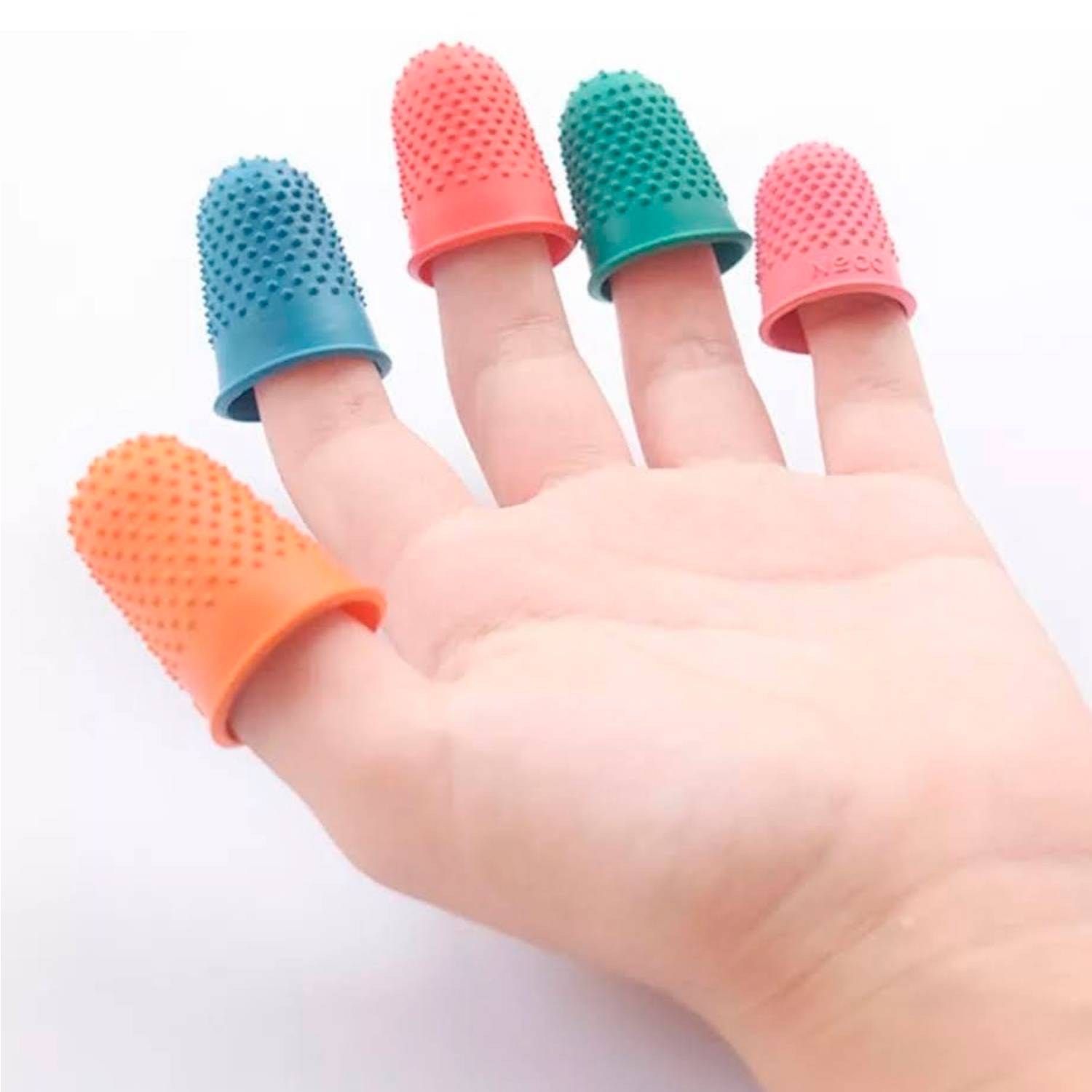 2 unidades de dedales de silicona para dedos, protector de dedos de  silicona, accesorios para manualidades : Arte y Manualidades 