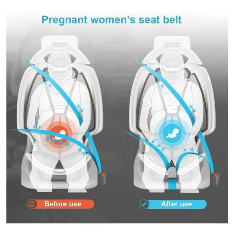GENERICO Cinturón De Seguridad Maternidad Conductora Embarazada Auto