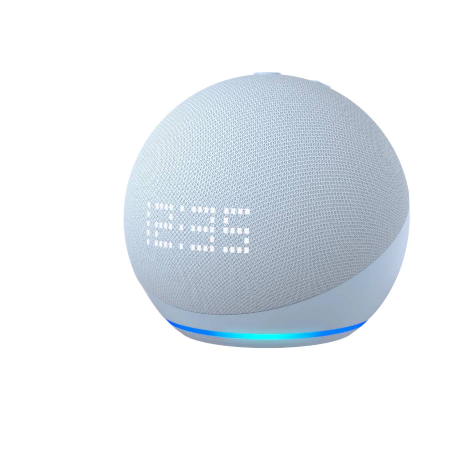 Echo Dot 5 Parlante Inteligente Con Reloj Alexa Azul