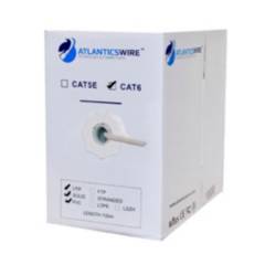 ATLANTICSWIRE - Cable UTP Cat6 100 Metros 23AWG CCA PVC Gris