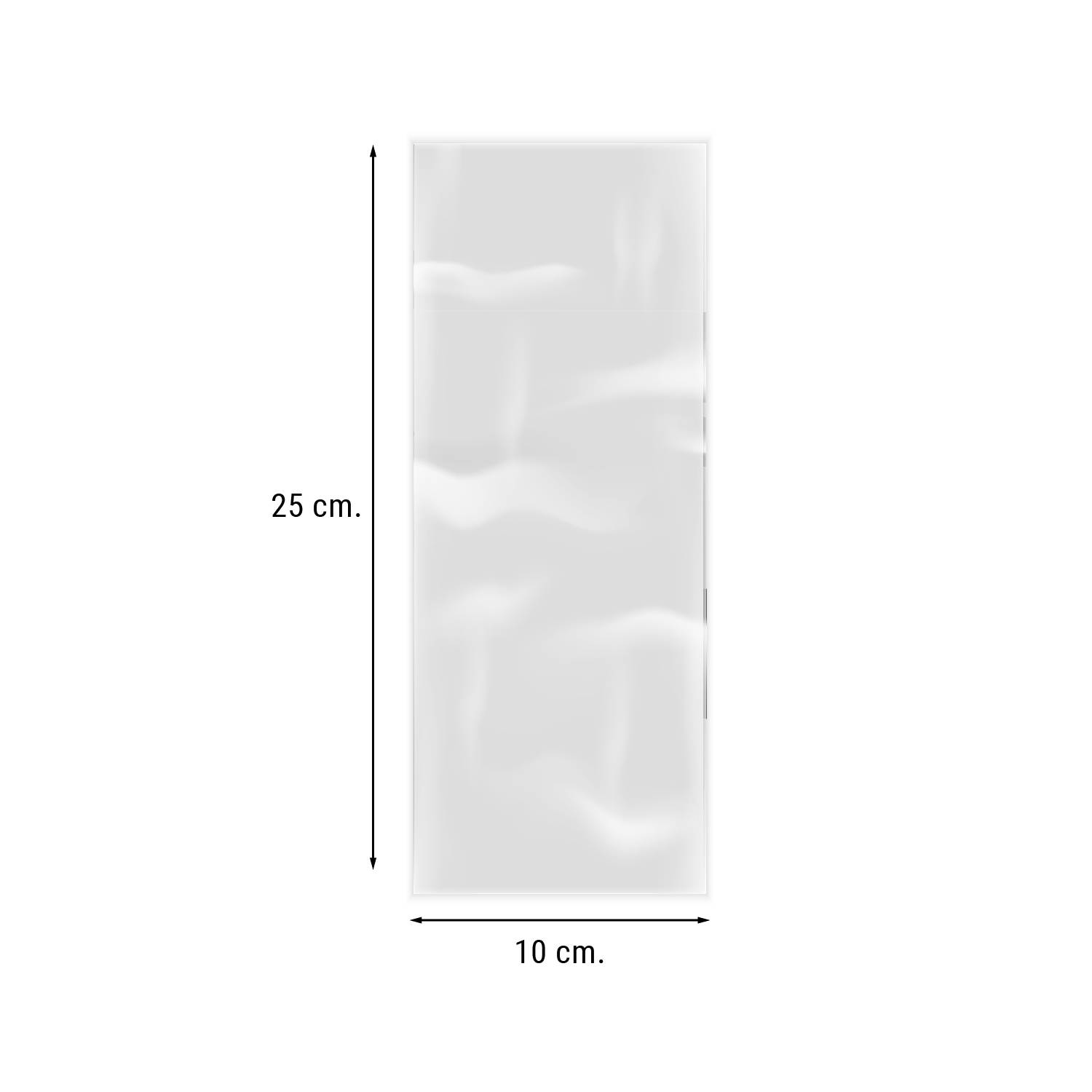 Bolsas de Polietileno sin Cierre Transparentes de 12´5 x 25 cm
