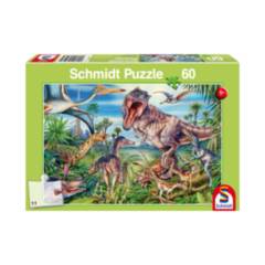 SCHMIDT - Puzzle Dinosaurios 60 Piezas - Rompecabezas