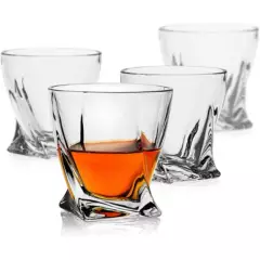 GENERICO - Juego De 4 Vasos De Whisky Trenzados