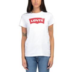 LEVIS - Polera Mujer Lisa con Logo Batwing Blanco Levis