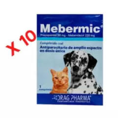 Dragpharma - Mebermic Antiparasitario 10 comprimidos