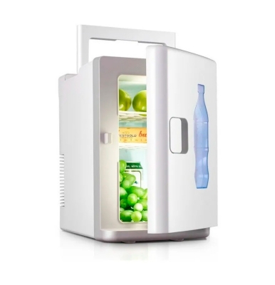 GENERICO Mini Refrigerador Con Espejo Skincare 8 Litros Frio Y