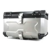 GENERAC Maleta Moto Top Case Aluminio 45 Litros + Base, Silver/black  X-series.