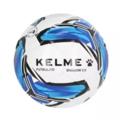 KELME - Balón de Futbolito Shadow 2.0 N° 4 Blanco/Azul Kelme