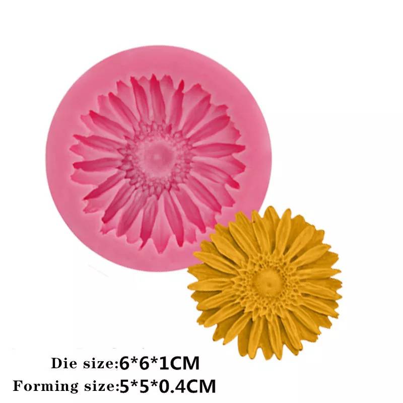 Comprar Molde grande de silicona para Tartas, moldes para postres, moldes  grandes para repostería con estilo de girasol ()