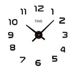 GENERICO - Reloj De Pared 3d Grande Números Negros
