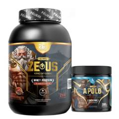 PALIKOS FITNESS - Pack Guerrero-1 Whey Protein Zeus 2 kg + Creatina apolo300 g Chocolate