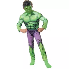 TODODISFRACESCHILE - Disfraz Hulk Con Musculos Marvel - Talla 4-6 años